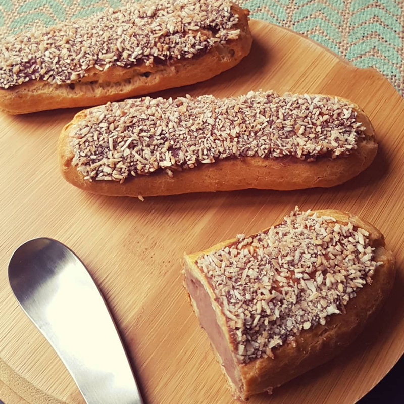 Eclairs au chocolat et coco