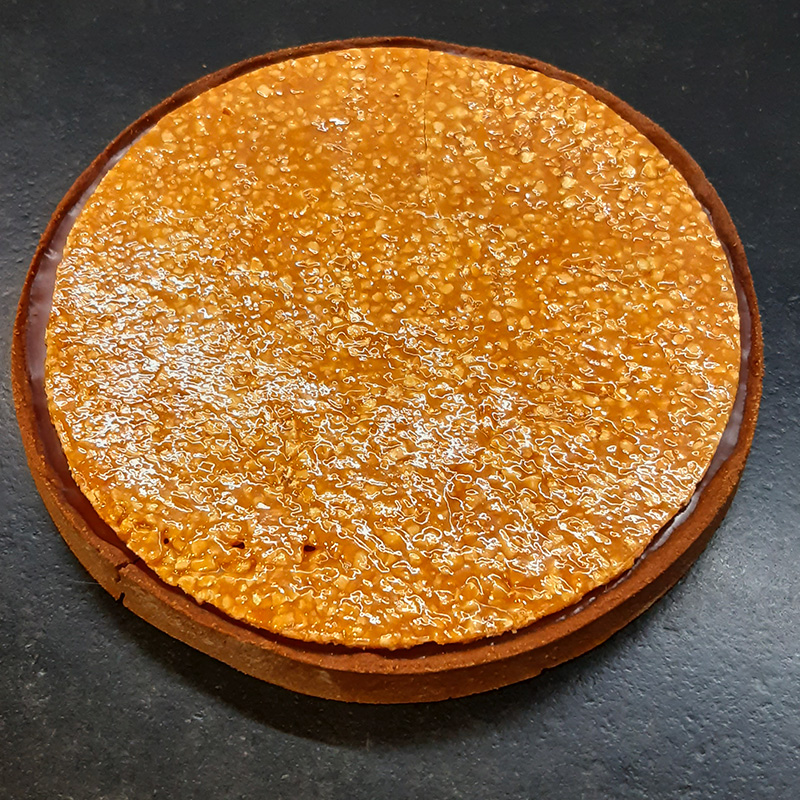 Tarte chocolat nougatine